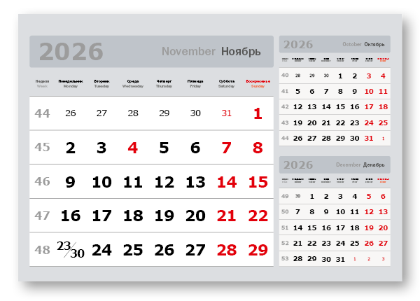 2026 - «3 в одном» мелованные  миди «3 в 1» (335*235)  серый